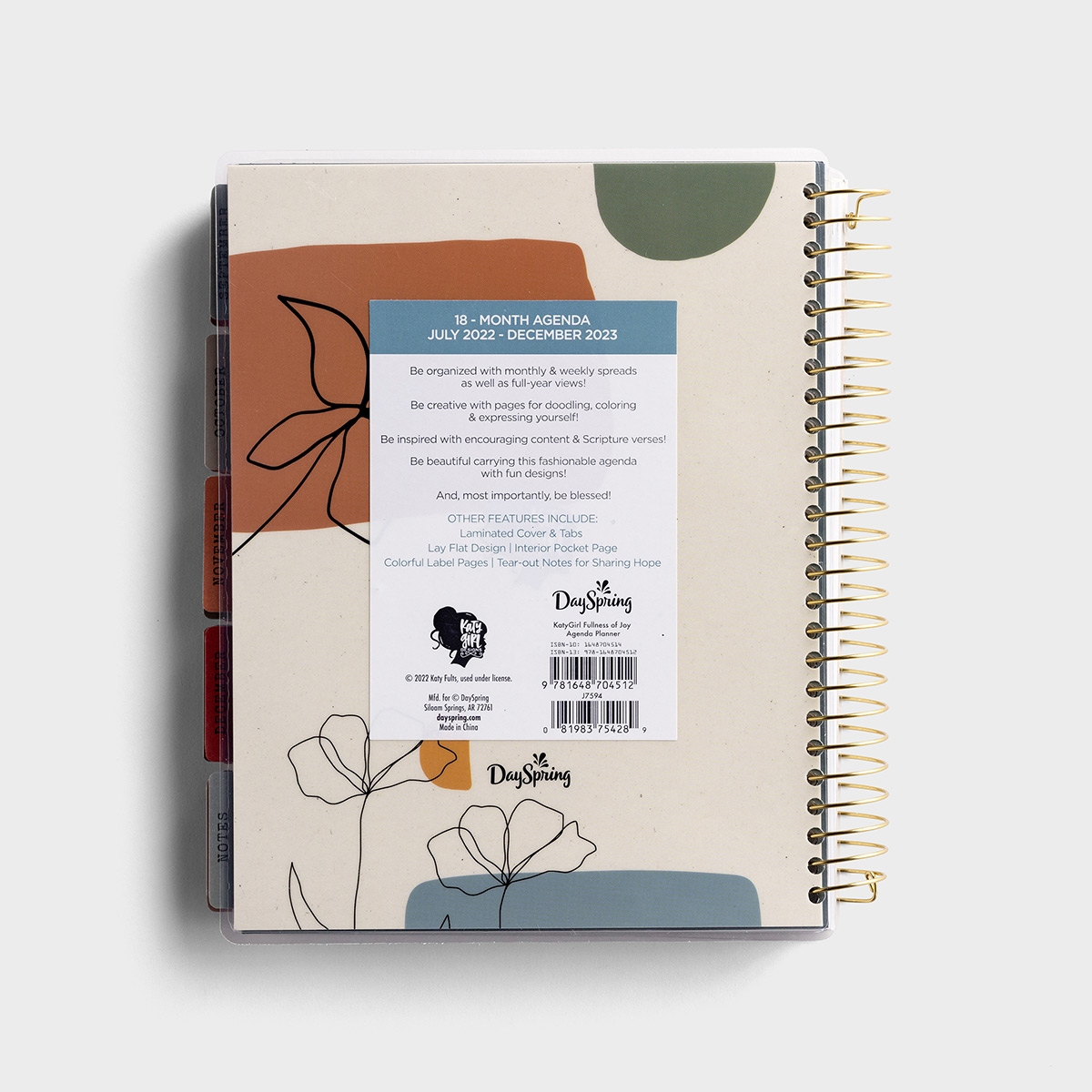 2024 KatyGirl Better Day-18 Month Agenda Planner