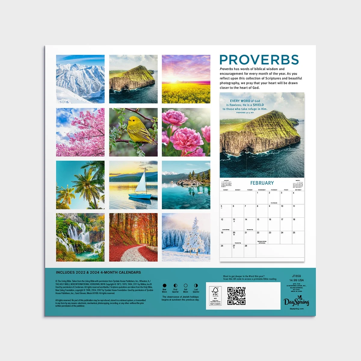 2023 Wall Calendar Proverbs Koorong