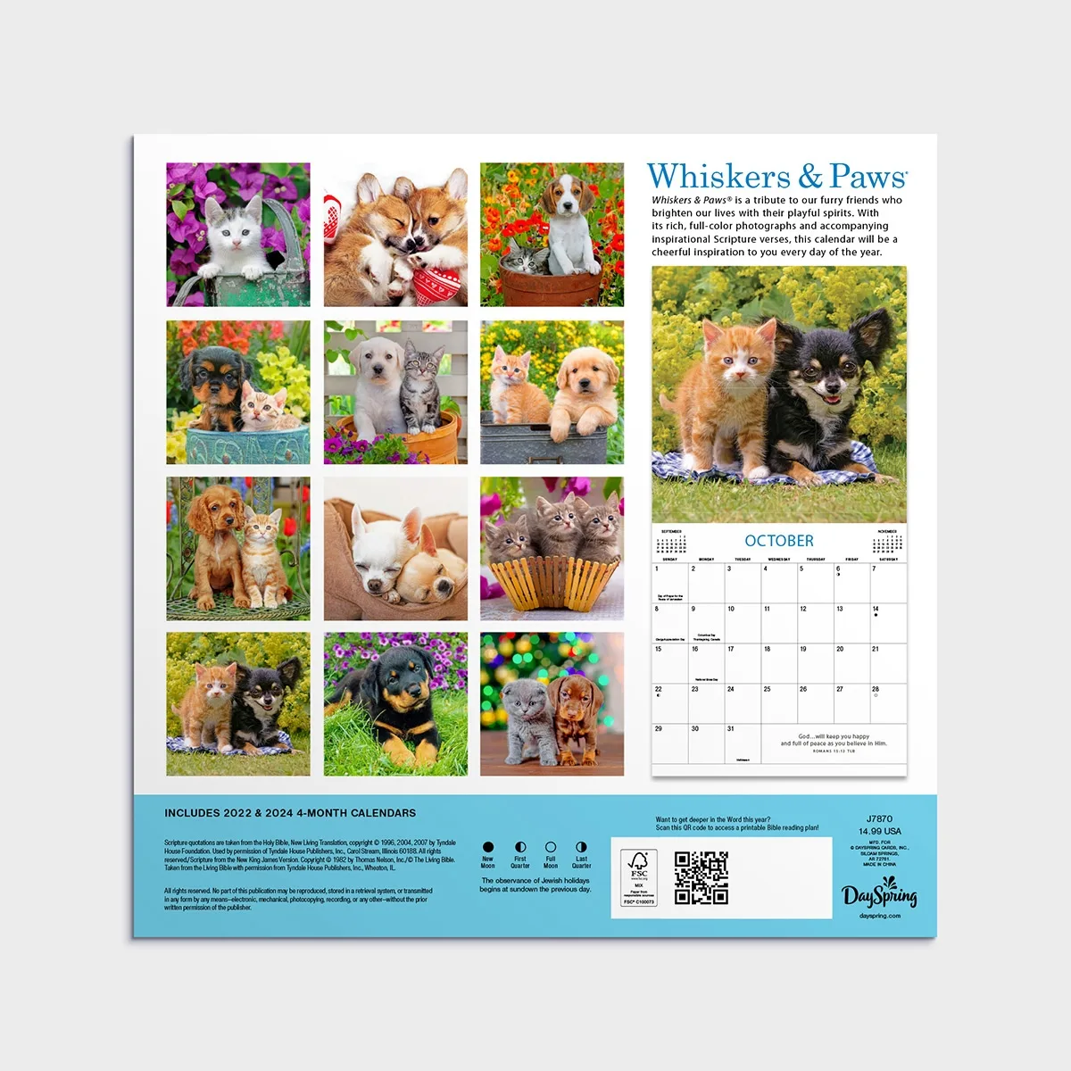 2023 Wall Calendar Whisker & Paws Koorong
