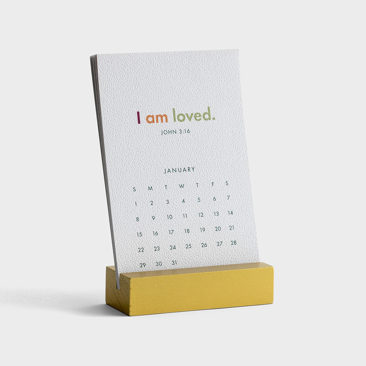 Canc 2023 Desktop Calendar Wooden Block Stand, NLT Koorong