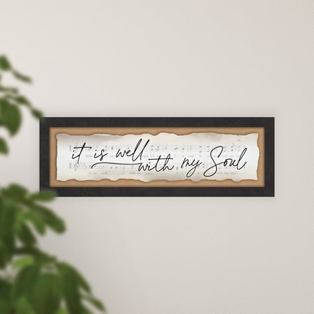 Framed Wall Art: It Is Well (MDF Wood) | Koorong