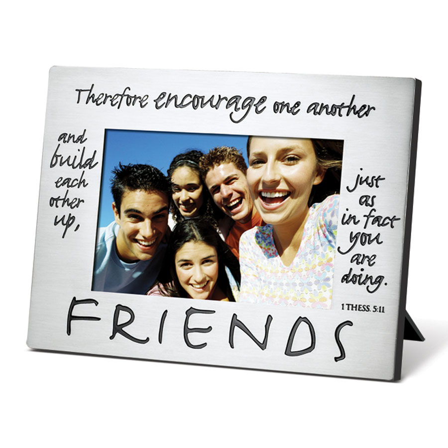 Pewter Photo Frame Friends (1 Thess 541) Koorong