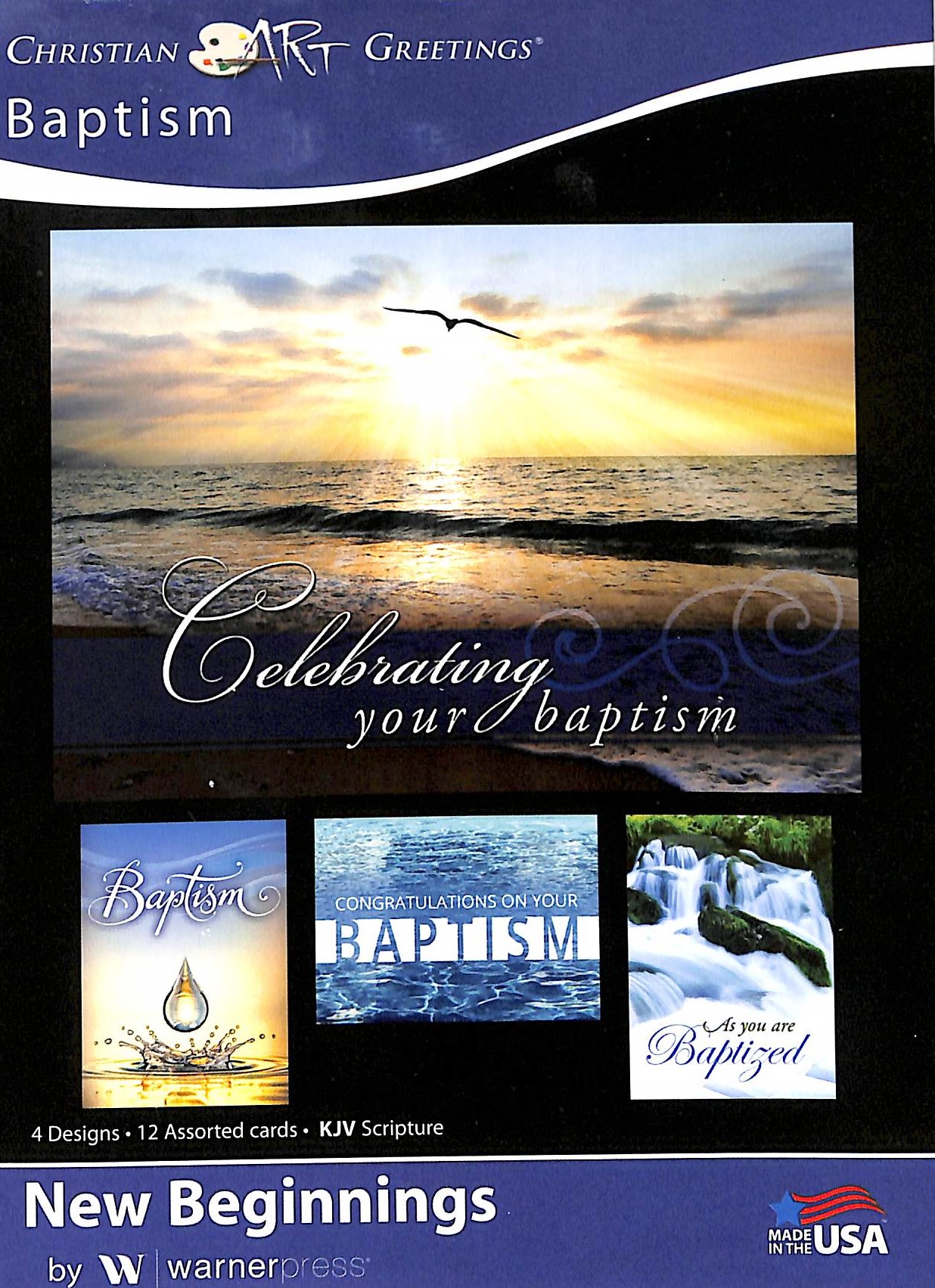 Boxed Cards Baptism New Beginnings (Kjv) Koorong