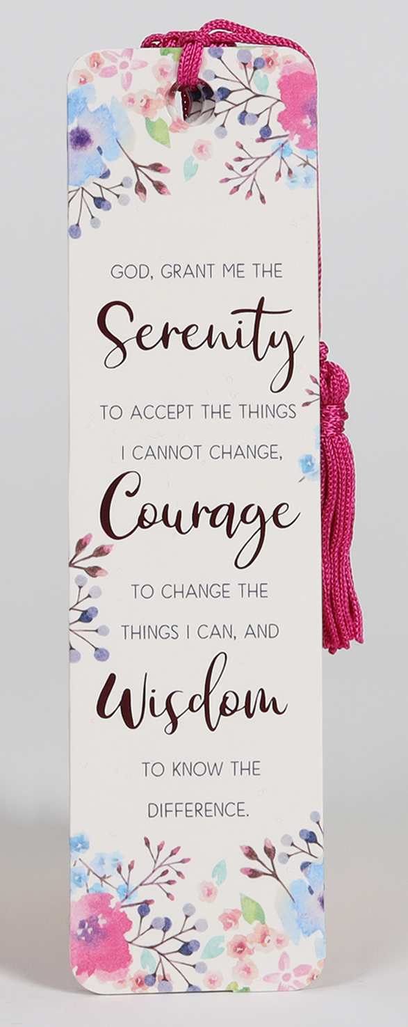 Serenity Prayer Bookmark with Tassel