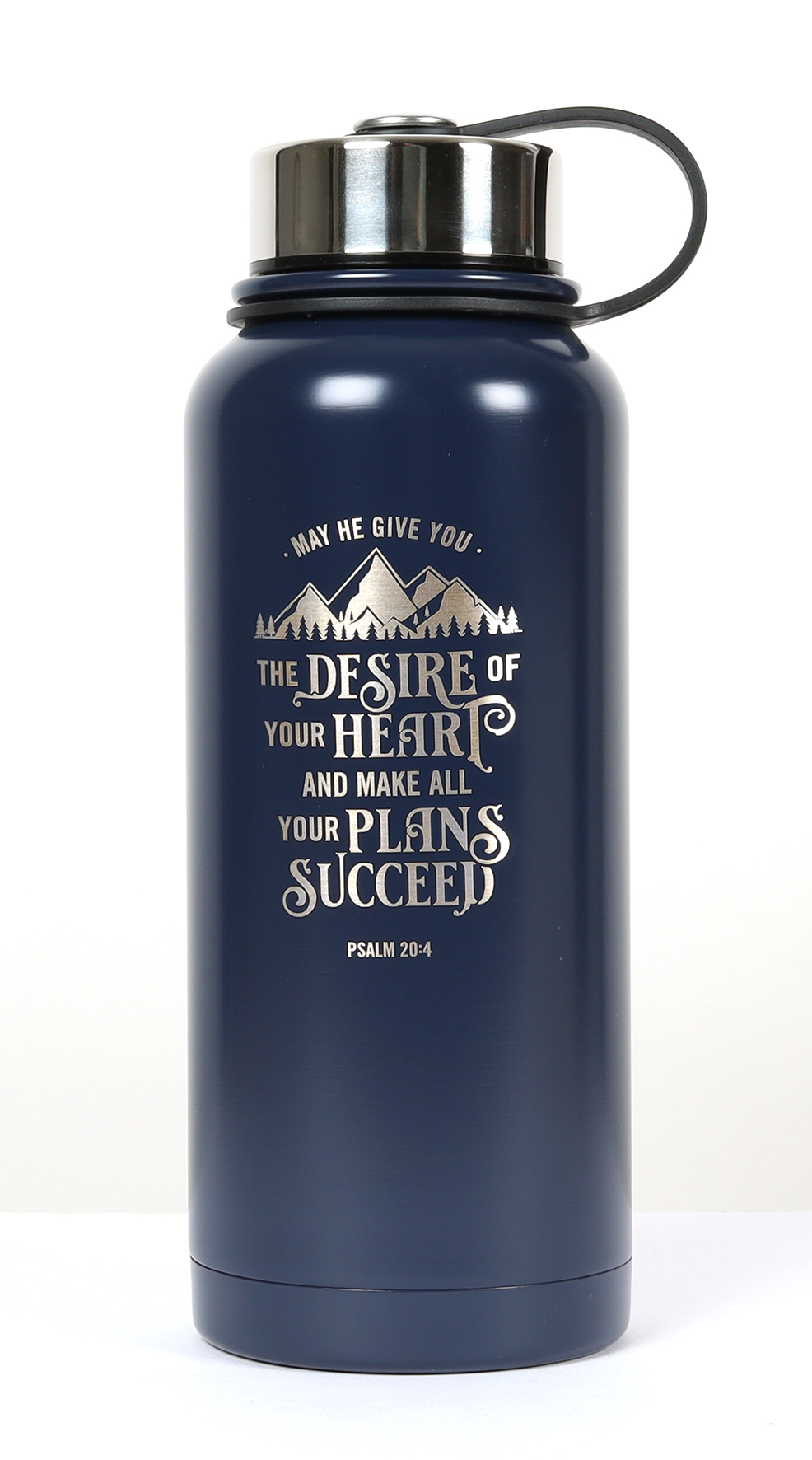 Stainless Steel Water Bottle with Biblical Greek Bible Quote