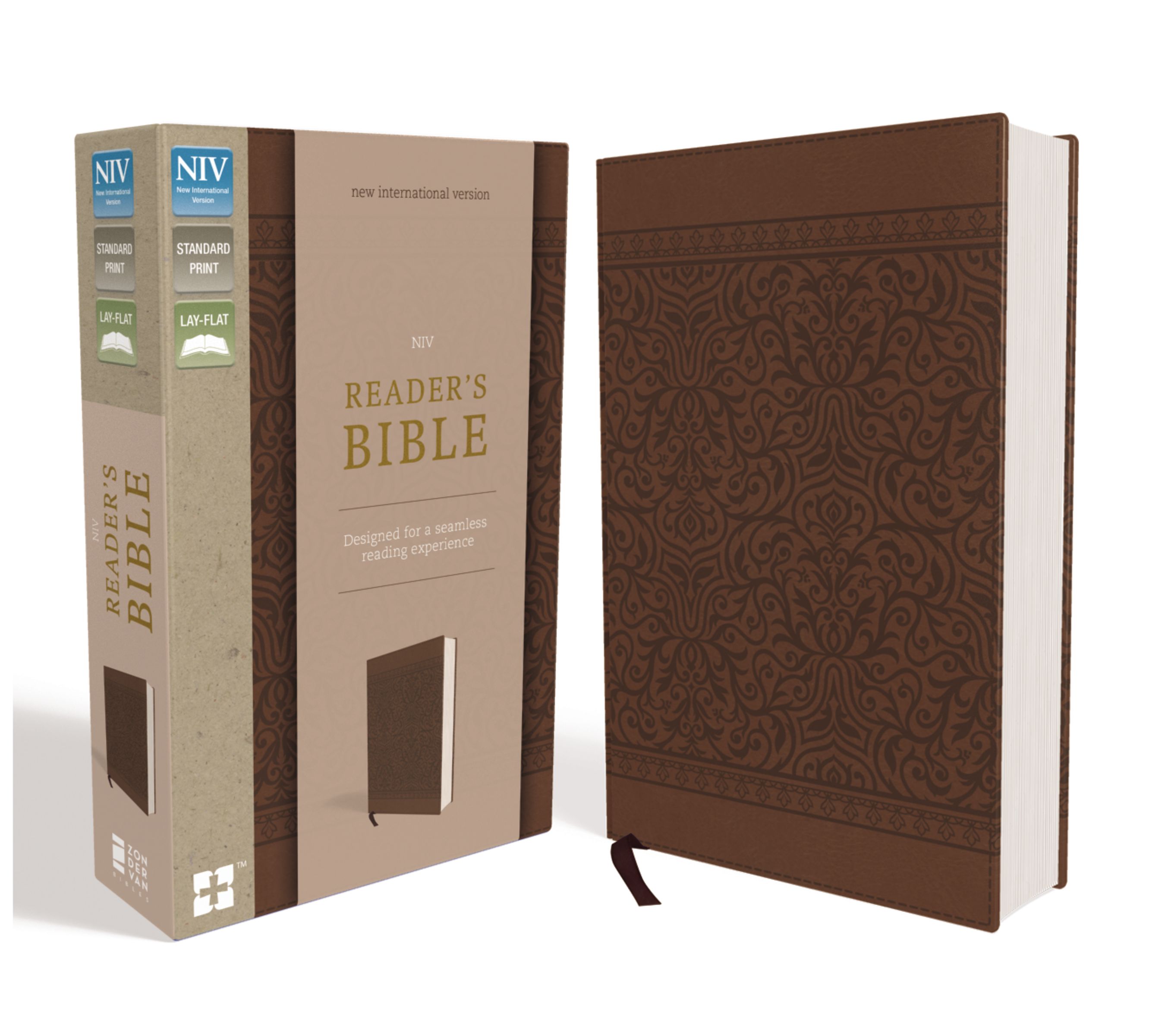 NIV Reader's Bible Brown (Black Letter Edition) Koorong