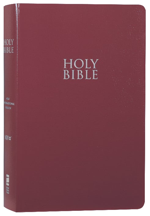 NIV Gift and Award Bible Burgundy (Red Letter Edition) | Koorong