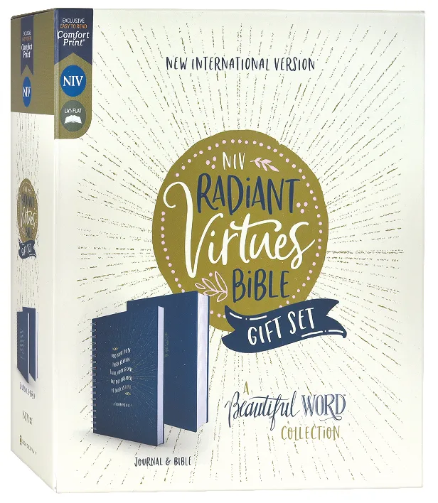 NIV Radiant Virtues Bible and Journal Gift Set (Red Letter
