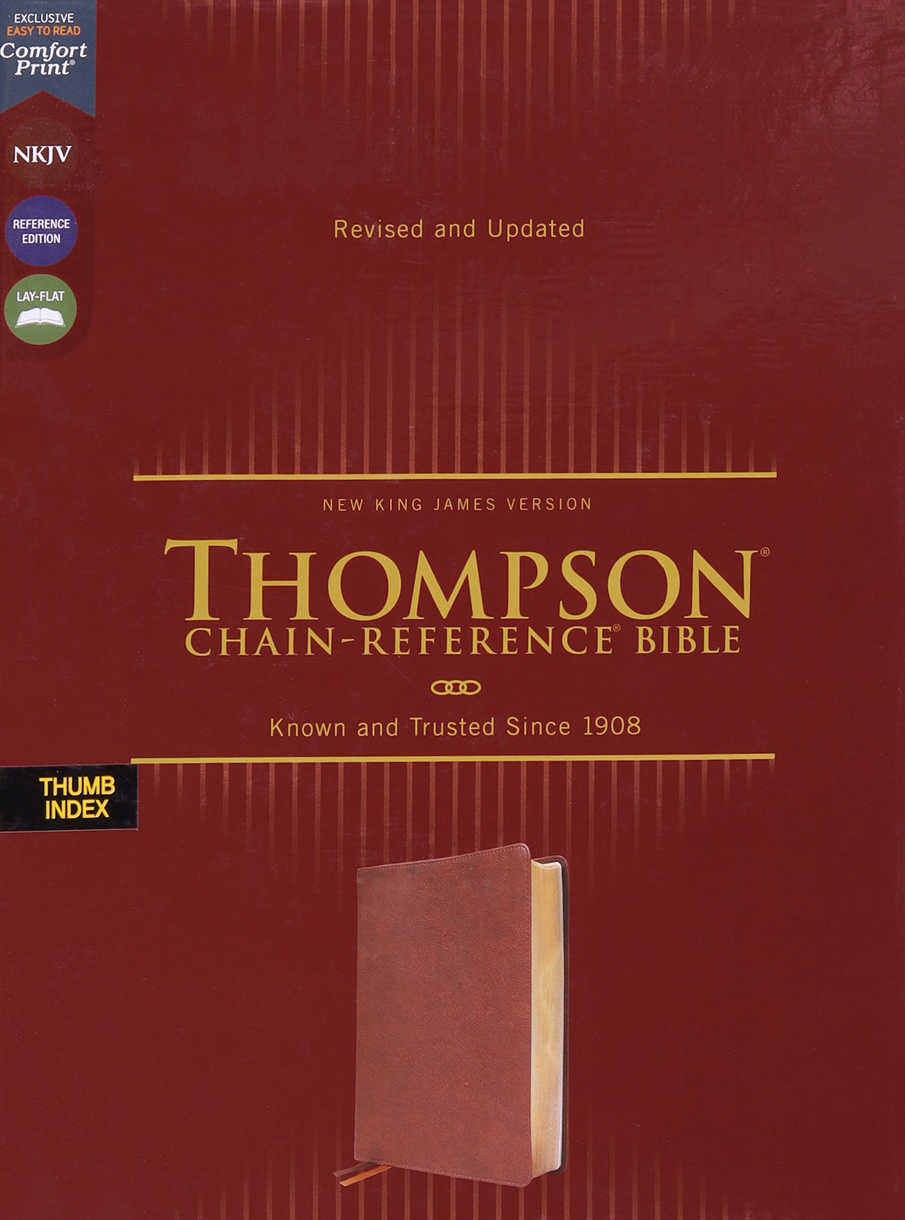 NKJV Thompson ChainReference Bible Brown Thumb Indexed (Red Letter