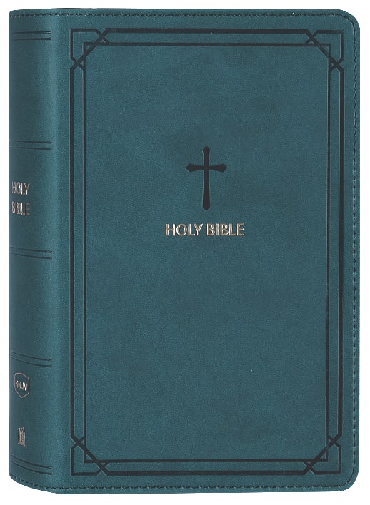 NKJV End-Of-Verse Reference Bibile Compact Large Print Teal (Red Letter ...