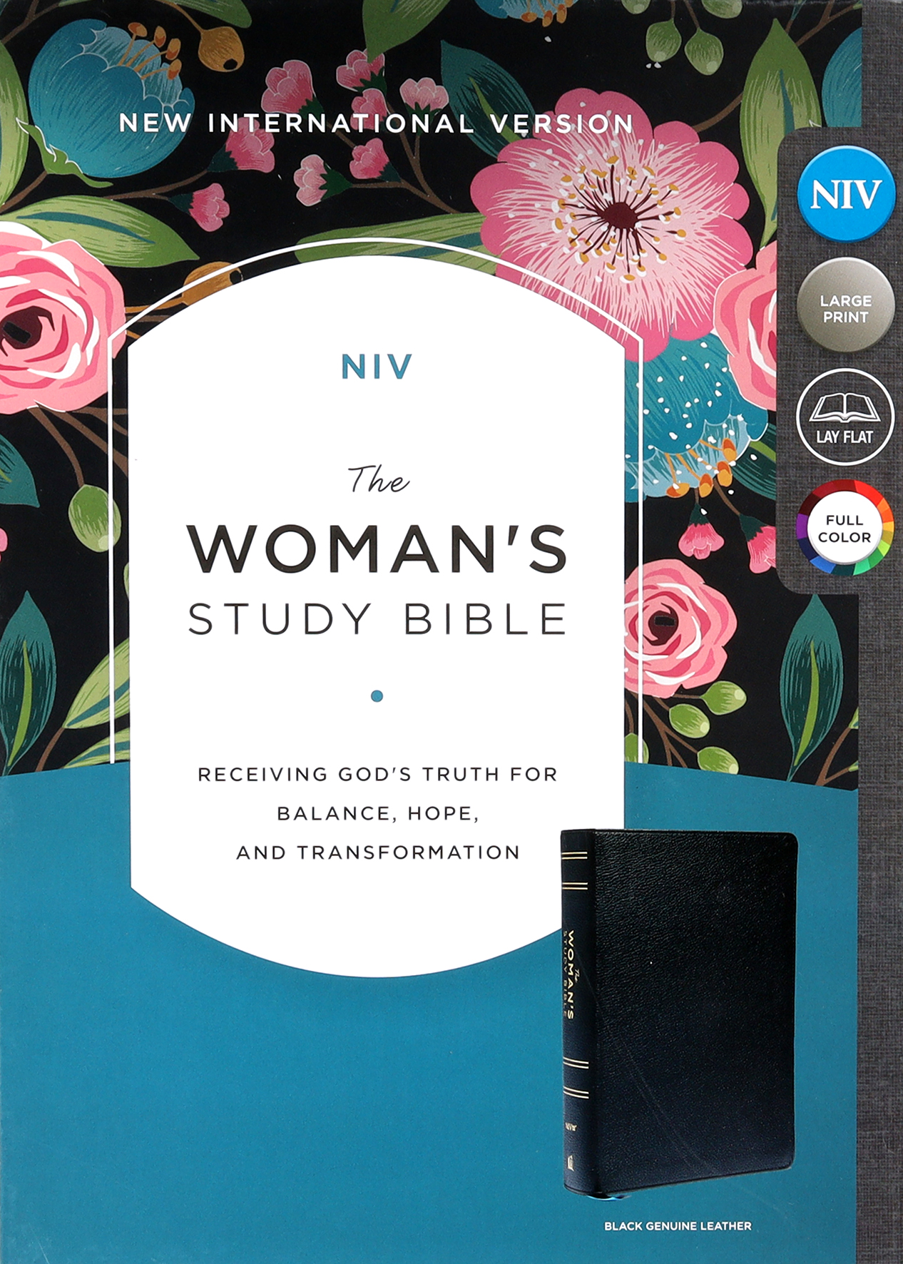 NIV Woman's Study Bible Black FullColor Edition (Red Letter Edition