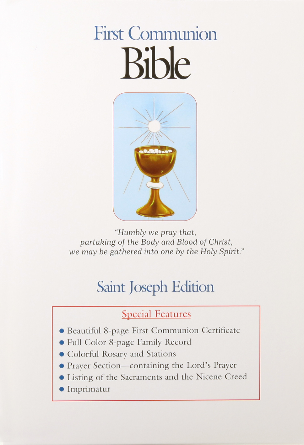 Nab St Joseph First Communion Bible (Boys) Koorong
