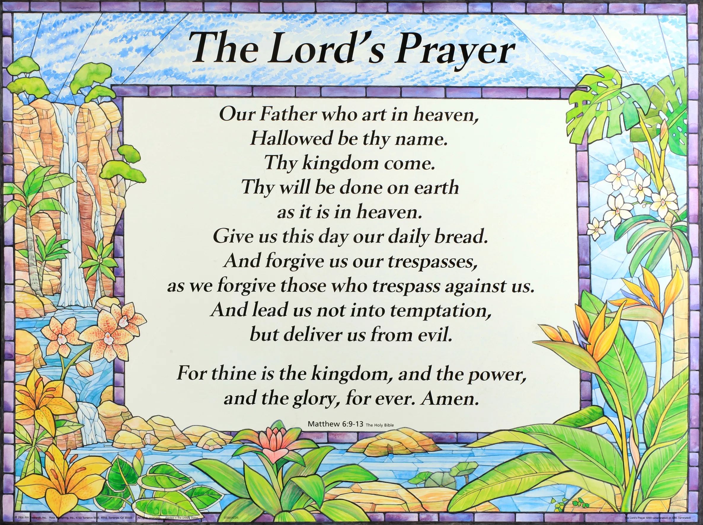 Wall Chart: Lord's Prayer-Trespasses (Laminated) | Koorong