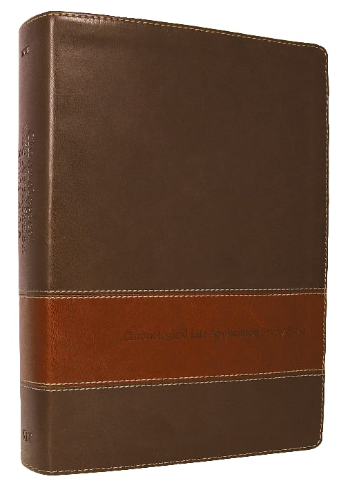 NLT Chronological Life Application Study Bible Brown/Tan (Black Letter ...