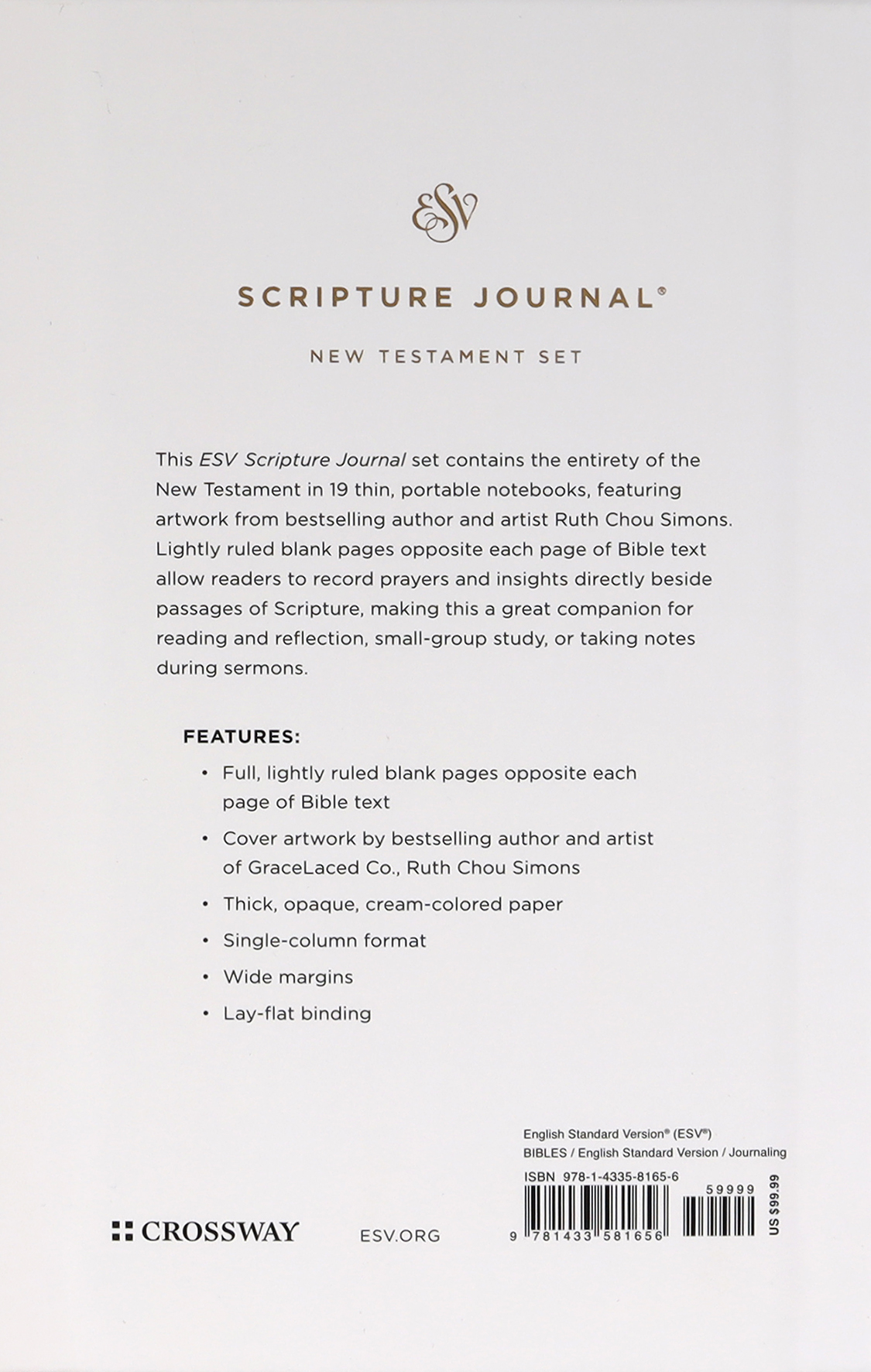 ESV Scripture Journal Set with Art by Ruth Chou Simons - Bible