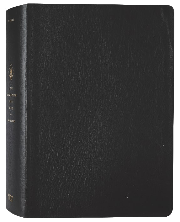 NLT Life Application Study Bible 3rd Edition Large Print Black (Red ...