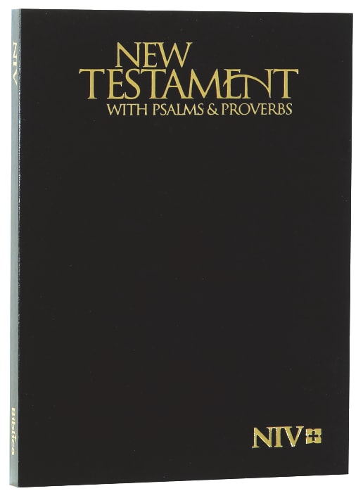 NIV Pocket New Testament With Psalms & Proverbs Black (Black Letter