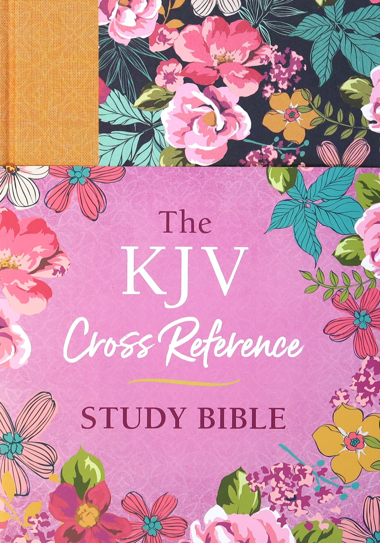 kjv-cross-reference-study-bible-marmalade-blossoms-red-letter-edition