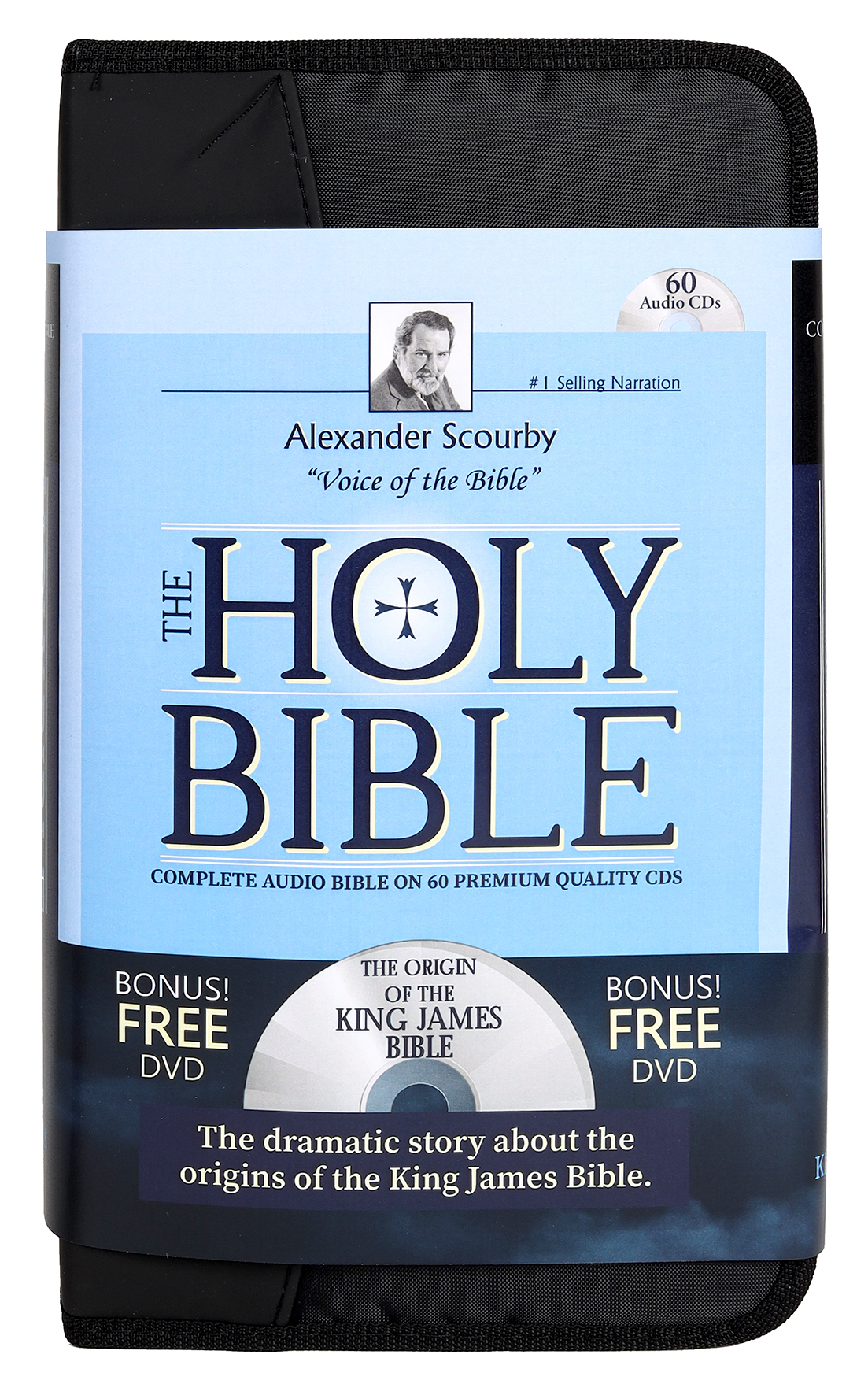 KJV Complete Alexander Scourby Bible (60 Cds + Indestructible Book Dvd ...