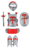 Full Armor of God Playset Costume (Silver & Red) Plastics - Thumbnail 2