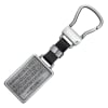 Metal Keyring in Tin: John 3:16 Cross, Scripture Verse Stamped on Front and Back Novelty - Thumbnail 1
