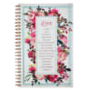 Notebook: Love is Patient, Love is Kind, Pink Floral (1 Cor 13) Spiral - Thumbnail 0