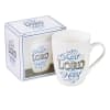 Ceramic Mug: Trust in the Lord With All Your Heart, White/Blue/Foiled (Prov 3:5) Homeware - Thumbnail 2