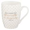 Ceramic Mug: She is Clothed With Strength & Dignity, White/Gold Foiled (Prov 31:25) Homeware - Thumbnail 0