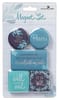 Magnetic Set of 5 Magnets: Peace Like a River, Blue/Turquoise Novelty - Thumbnail 0