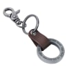 Genuine Leather Keyring: Hope is An Anchor, Dark Brown/Silver Metal (Heb 6:19) Jewellery - Thumbnail 1