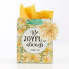 Gift Bag Small: Be Joyful Always, Yellow Flowers (1 Thess 5:16) Stationery - Thumbnail 0