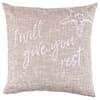 Square Pillow: I Will Give You Rest, Sand (Matthew 11:28) Soft Goods - Thumbnail 0