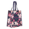 Non-Woven Tote Bag: Mercy Remains, Navy, Pink/Red Floral Soft Goods - Thumbnail 2