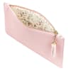 Zipper Pouch: Trust in the Lord, Pale Pink/ Floral Inside Imitation Leather - Thumbnail 3