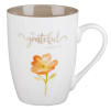 Ceramic Mugs 355ml: Floral, Faithful Grateful Thankful Joyful (Set of 4) (Grateful Collection) Homeware - Thumbnail 4