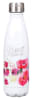 Stainless Steel Water Bottle: Be Still and Know, White Floral With Silver Cap Homeware - Thumbnail 0