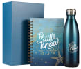 Gift Set- Be Still and Know, Wire Bound Journal and Stainless Steel Water Bottle, Sea Blue (Be Still Collection) Pack - Thumbnail 1