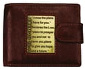 Mens Genuine Leather Wallet Brown: I Know the Plans Soft Goods - Thumbnail 0