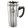 Stainless Steel Travel Mug With Handle: Be Still Homeware - Thumbnail 0