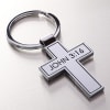 Keyring Metal Cross: John 3:16 Jewellery - Thumbnail 1