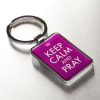 Metal Keyring: Keep Calm and Pray Purple Jewellery - Thumbnail 1