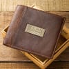 Mens Genuine Leather Wallet: Be Strong and Courageous Soft Goods - Thumbnail 4