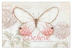 Medium Glass Cutting Board: Believe Butterfly Pink Homeware - Thumbnail 0