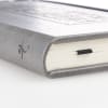 Notebook: Be Strong and Courageous With Elastic Band Closure Gray Imitation Leather Over Hardback - Thumbnail 5