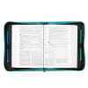 Bible Cover Everlasting Love Jer. 31: 3 Large Turquoise Fashion Trendy Luxleather Bible Cover - Thumbnail 5