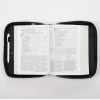 Bible Cover Extra Large: Two-Fold Luxleather Organizer Black Bible Cover - Thumbnail 2