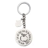 Metal Keyring in Tin: Blue, Apple, Let All That You Do Be Done in Love Novelty - Thumbnail 1