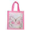 Non-Woven Tote Bag: Believe Butterfly Pink Soft Goods - Thumbnail 0