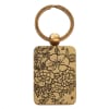 Metal Keyring: May He Give You the Desire of Your Heart Navy/Floral/Gold (Psalm 20:4) Jewellery - Thumbnail 2