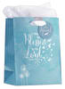 Gift Bag Medium: Soar, Blue/White Incl Tissue Paper and Gift Tag (Isaiah 40:31) Stationery - Thumbnail 0